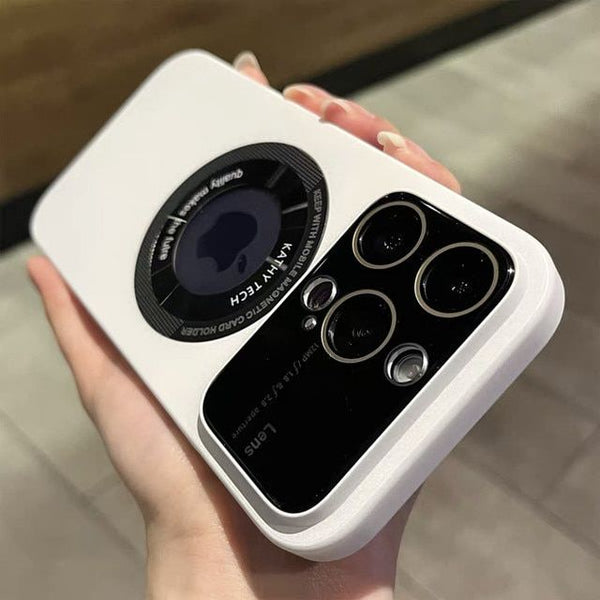 PROTECTOR LENS MAGSAFE COLOR BLANCO CON CARGA MAGSAFE