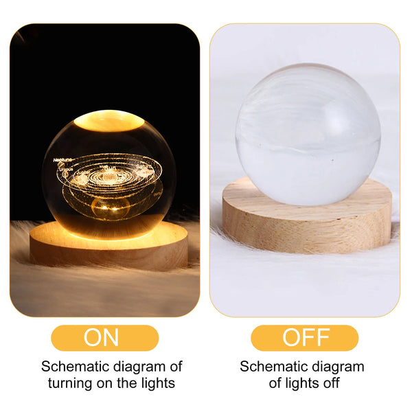 Lámpara de Cristal Galáctica