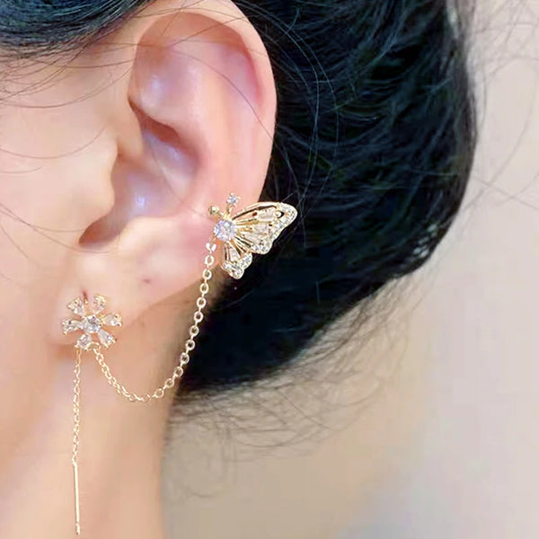 Pendientes Mariposa Cristal Elegante