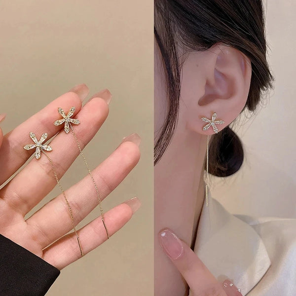 Pendientes Flor de Lujo Brillante
