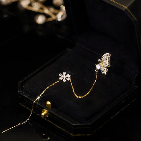 Pendientes Mariposa Cristal Elegante