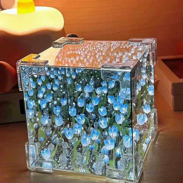 Lámpara Tulipán Espejo DIY